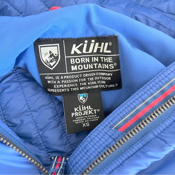 Kuhl Projekt Firefly Pacific Blue Insulated Puffer Jacket w Hood Women’s XS - Picture 4 of 12